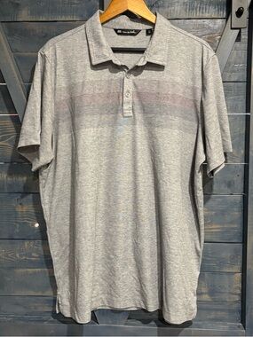 Travis Mathew Men’s Grey Polo Shirt Size XXL